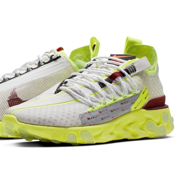 NIKE Other - Nike React ISPA Platinum Tint Volt Glow Red Sz 11